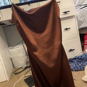 elegant brown dress